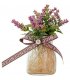 FW003 - Mini Bonsai Artificial Flowers Succulent Plants Fake Soil Lavender Decoration